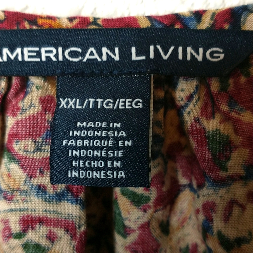 American Living Boho Peasant ¾ Sleeve Dress - Picture 8 of 8